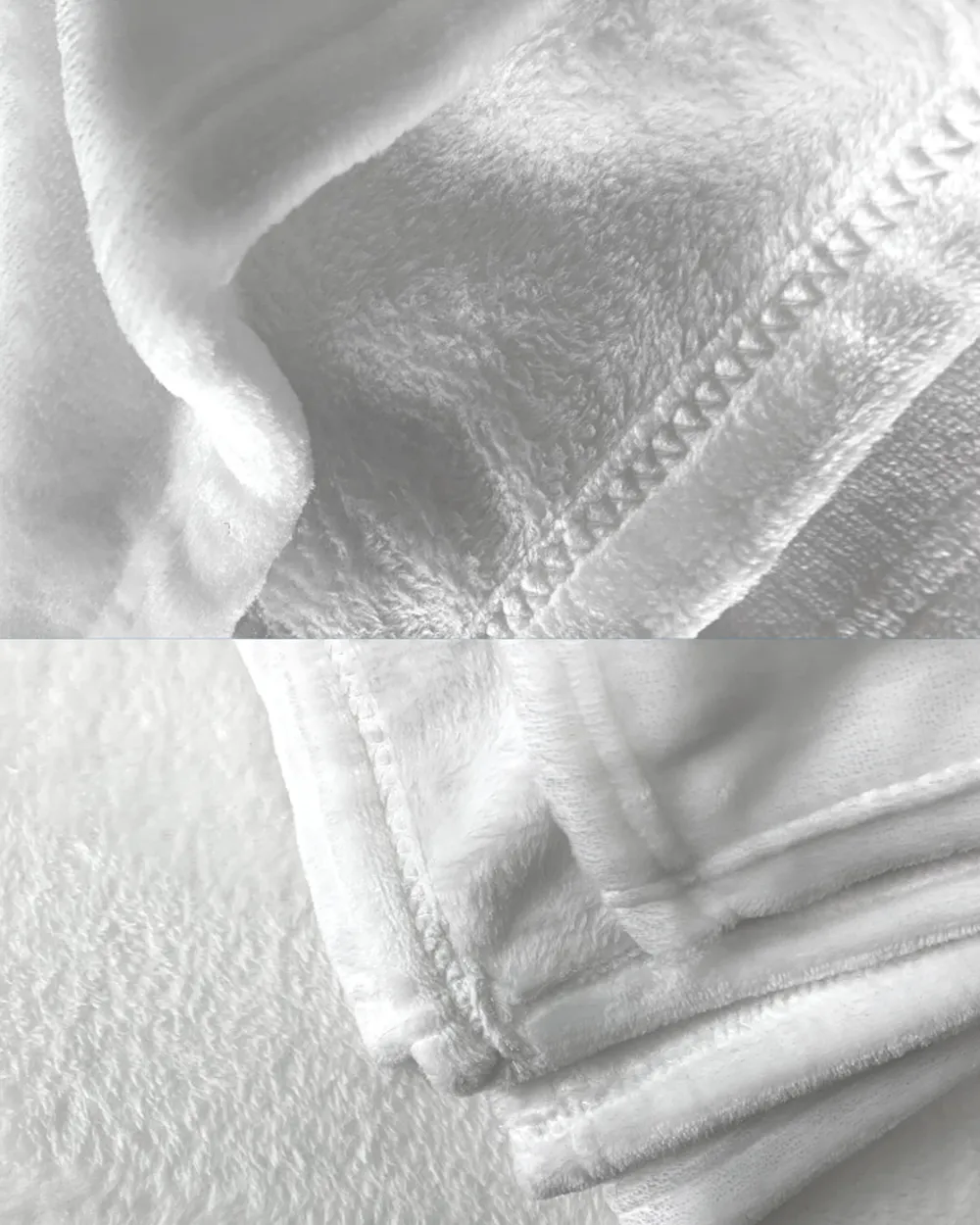 BASS BLANKET F1 Cozy Plush Fleece Blanket white 30x40in