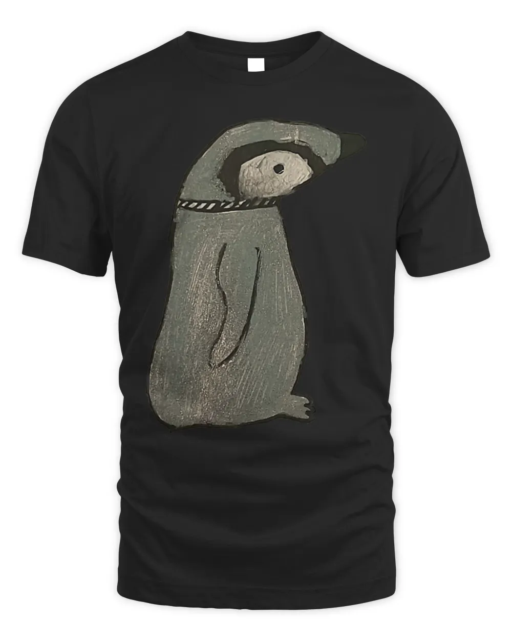 Penguins Lover waiting Unisex Standard T-Shirt black s