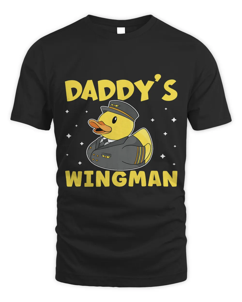 Airplane Daddys Wingman Unisex Standard T-Shirt black s