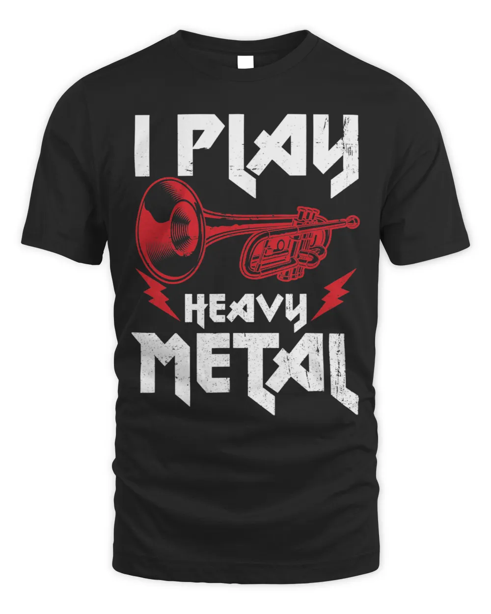 I Play Heavy Metal Tuba Unisex Standard T-Shirt black s