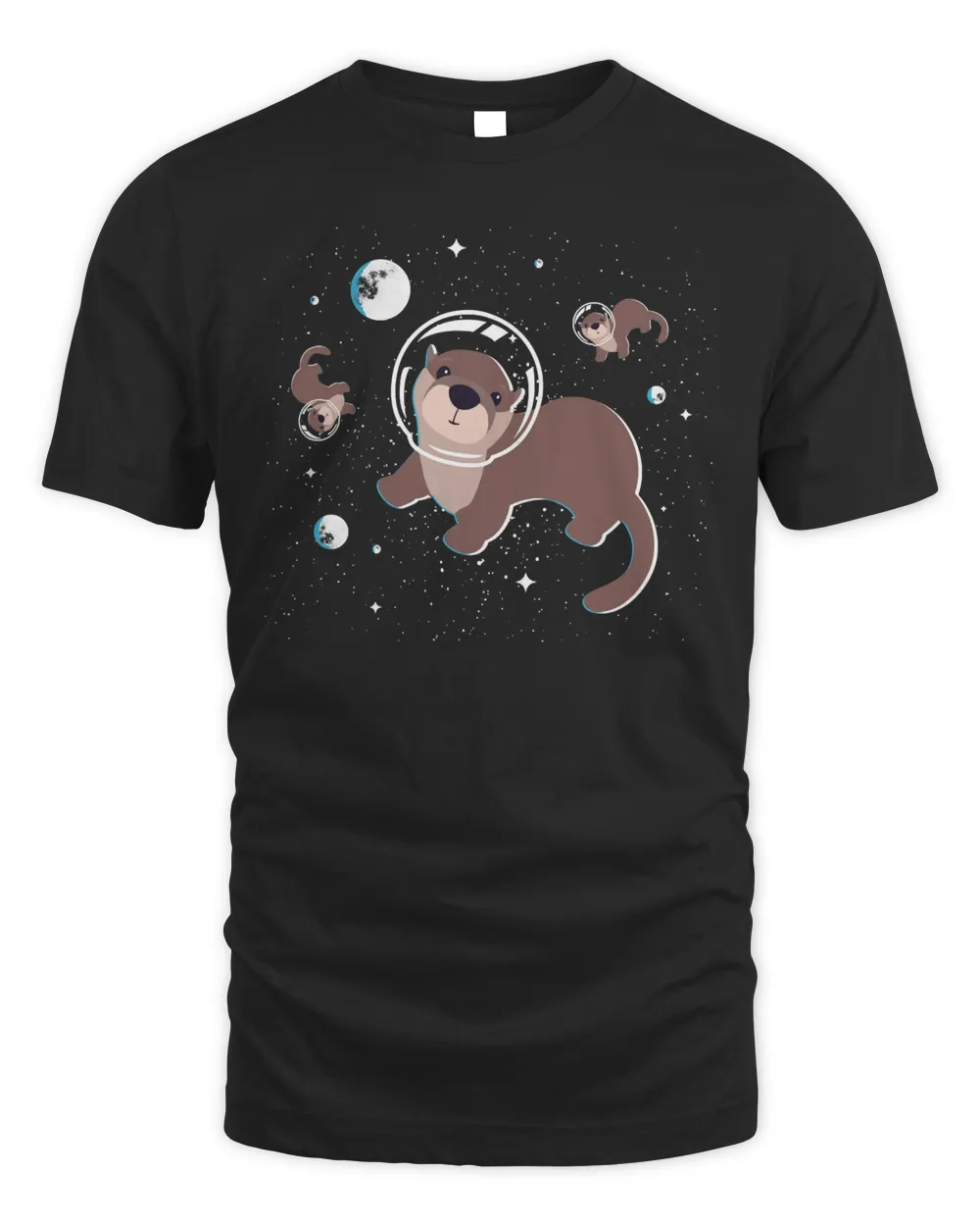 Cool Otter Space Hoodie Men's Standard T-Shirt black s