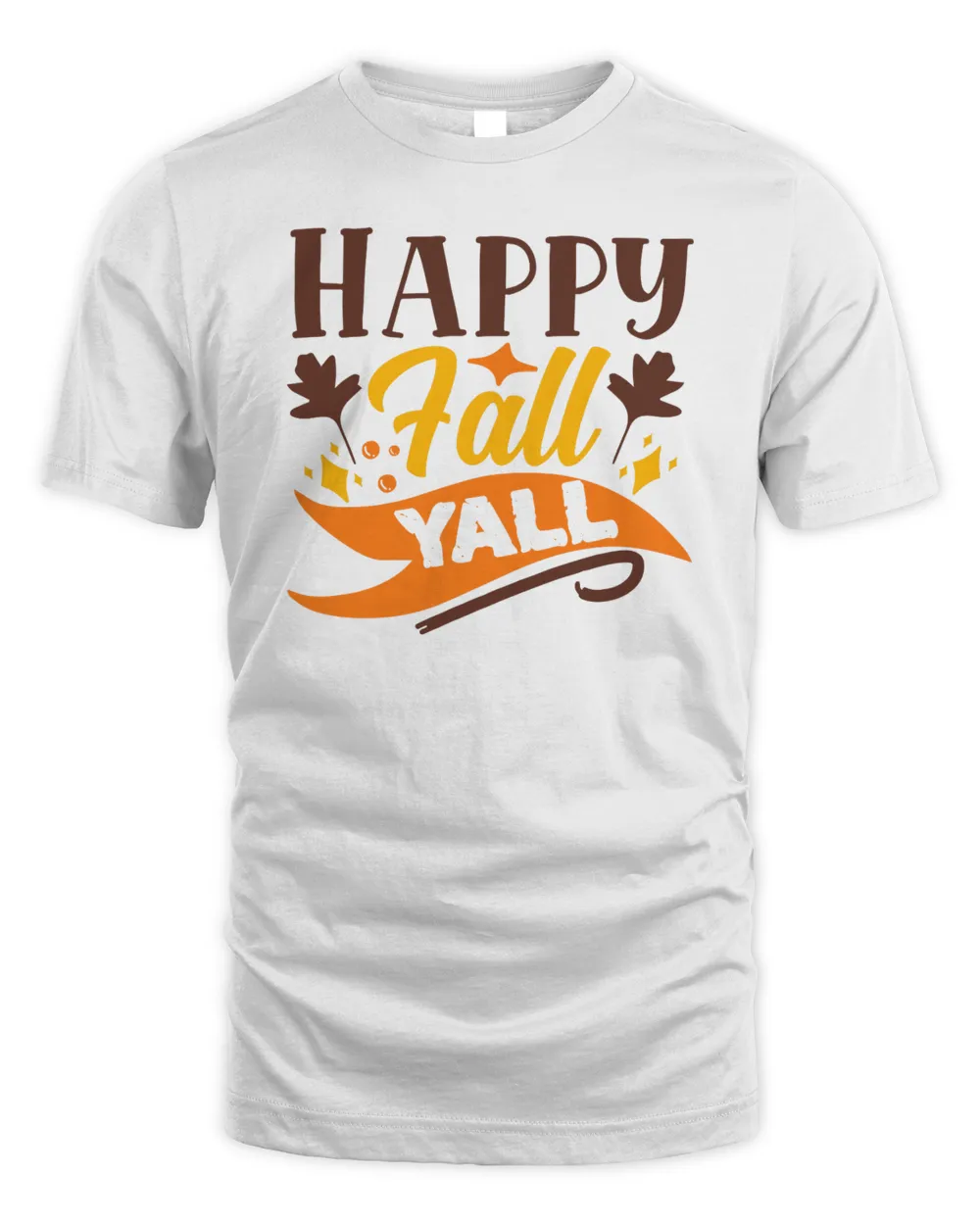 Happy fall yall Men's Standard T-Shirt white s
