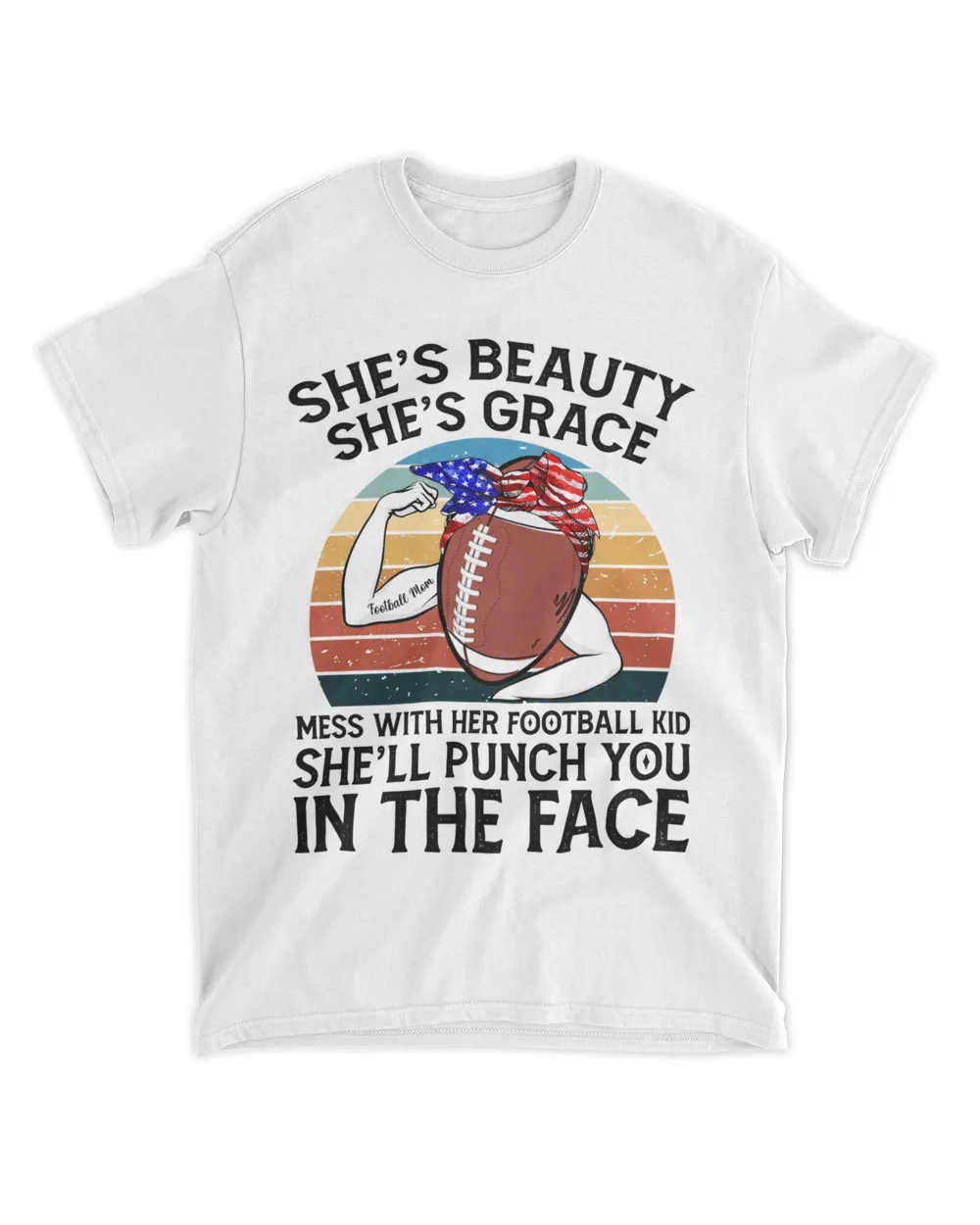 Her Football Kid Unisex Standard T-Shirt white s