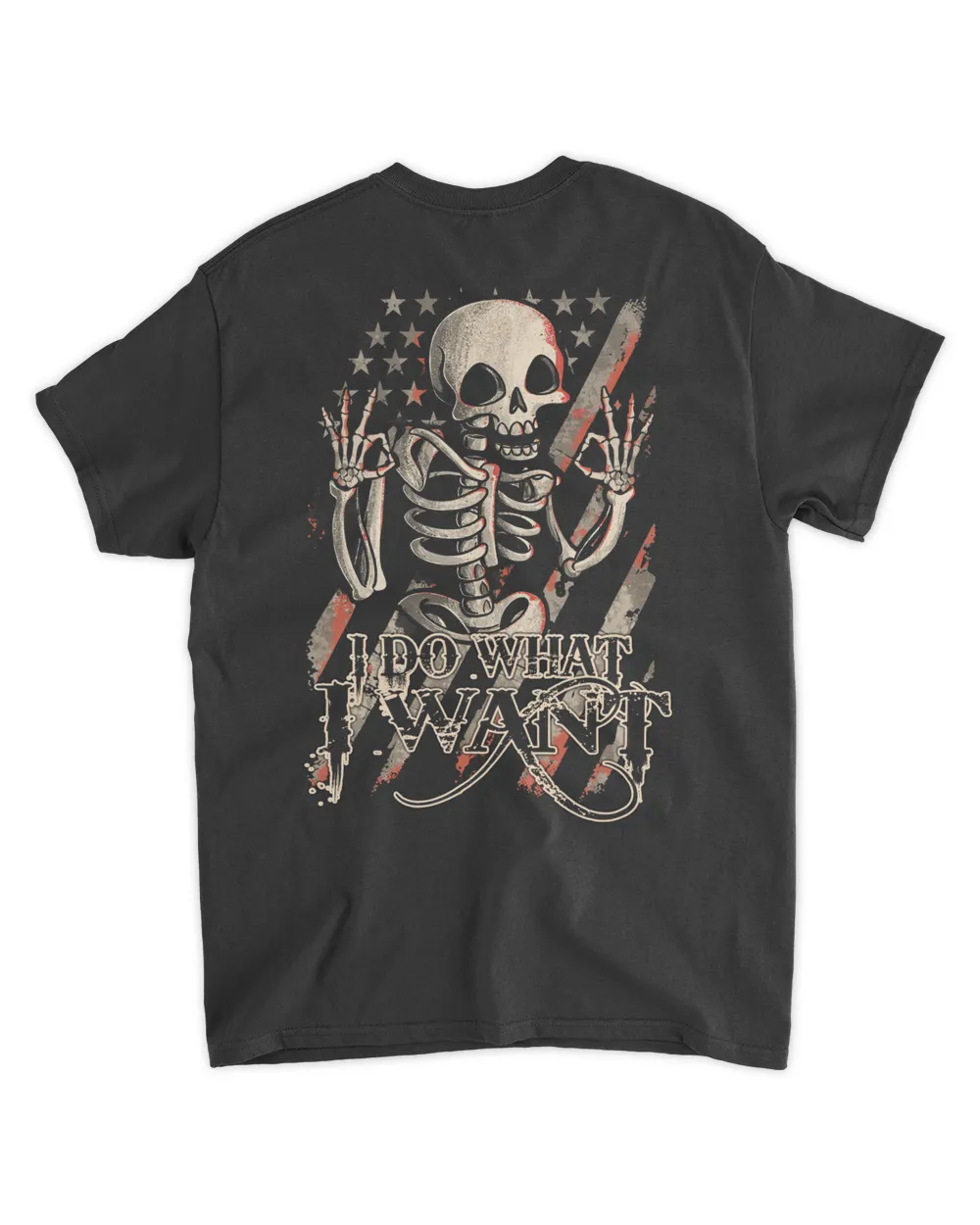 Skull For Those I Love I Will Do Unisex Standard T-Shirt black s