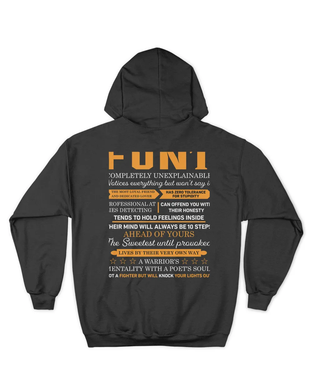 FONT-13K-N1-01 Unisex Hoodie black s