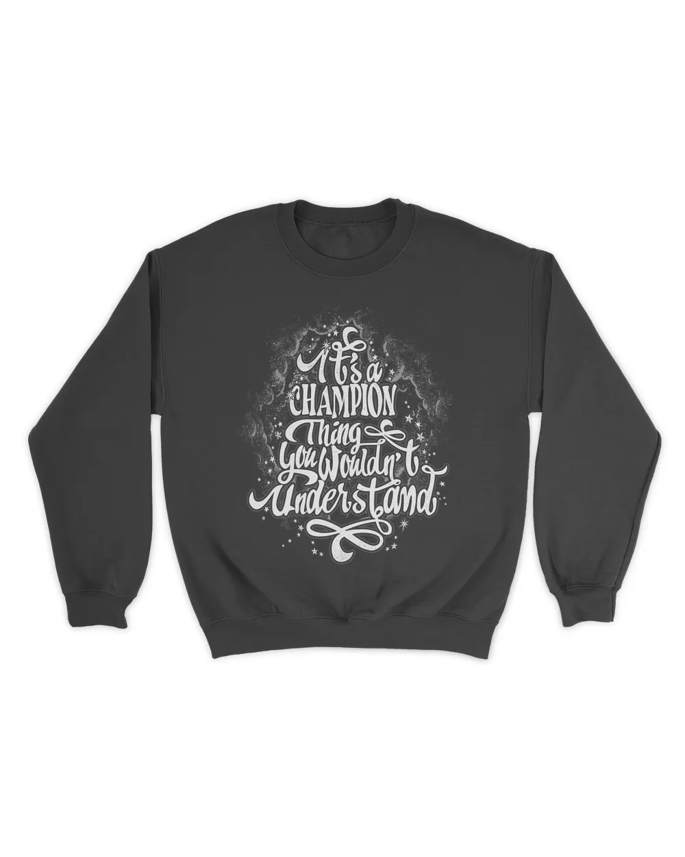 CHAMPION Unisex Sweatshirt black s