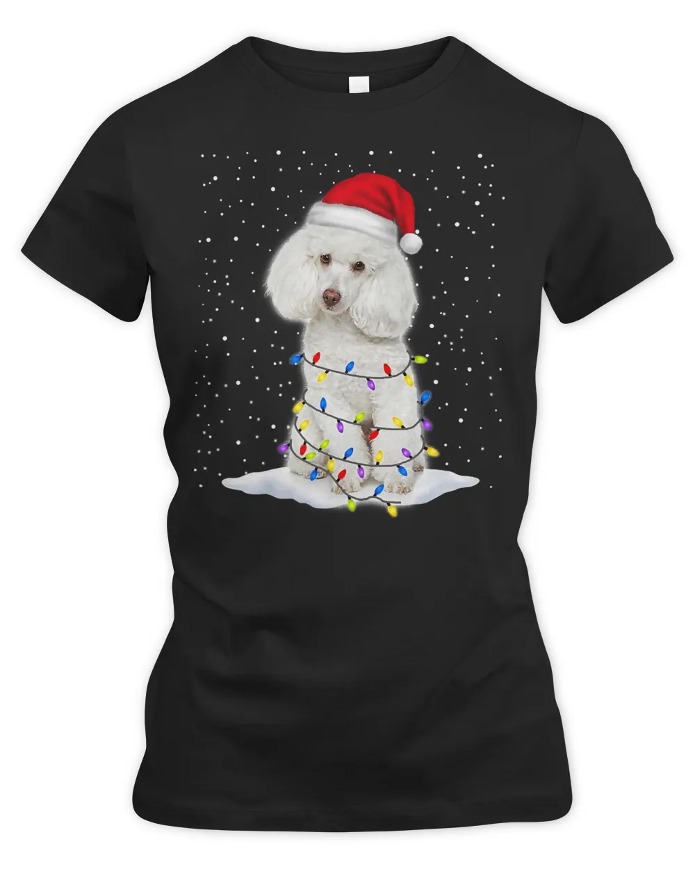 Poodle Lover Dog 302 Poodles Women's Premium Slim Fit Tee black s