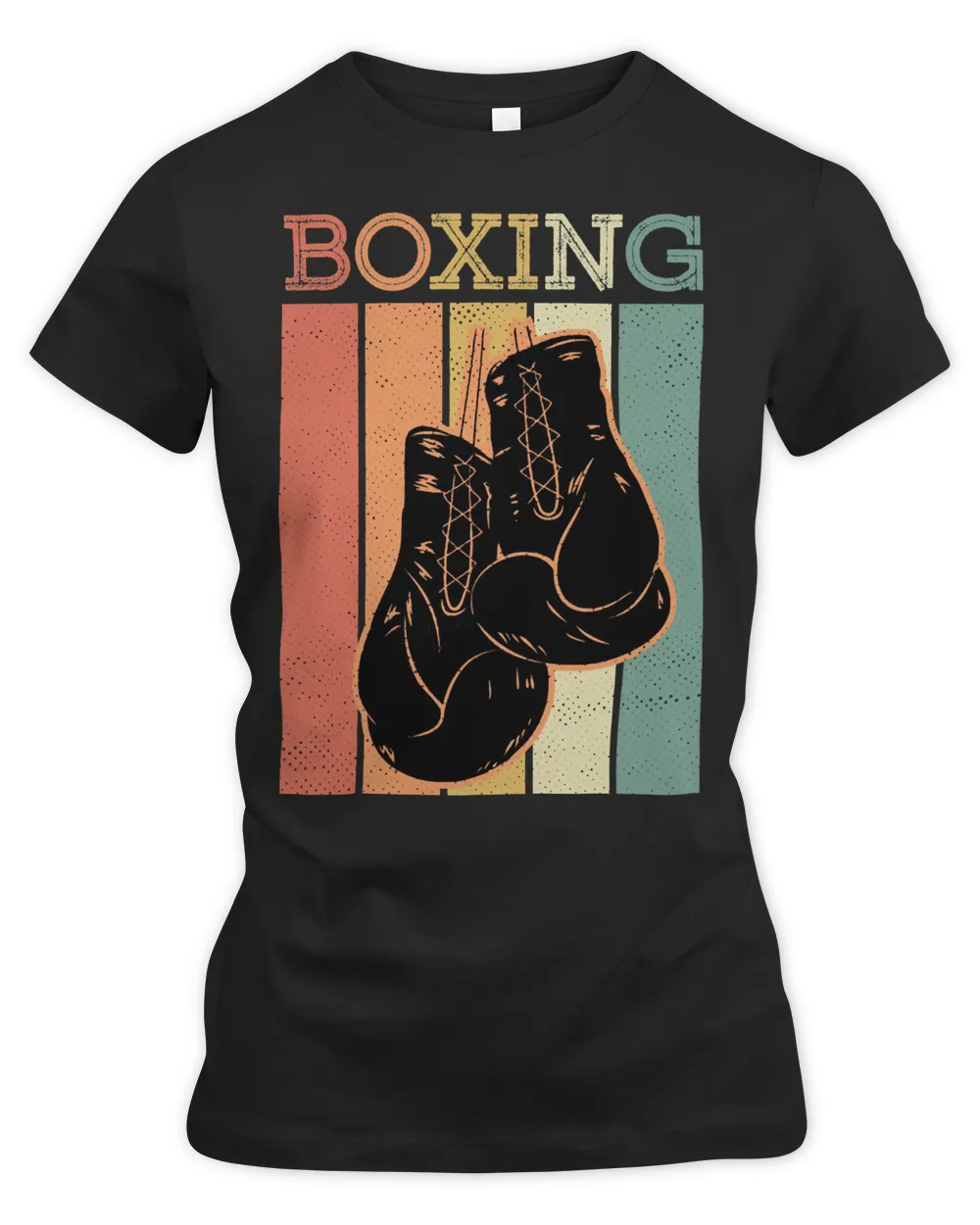 Boxing fight 379 boxer Women's Premium Slim Fit Tee black s