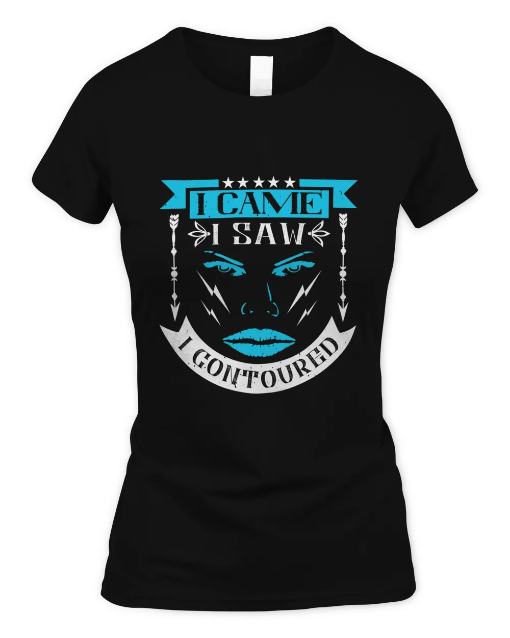 I came. I saw. I contoured-01 Women's Standard T-Shirt black s