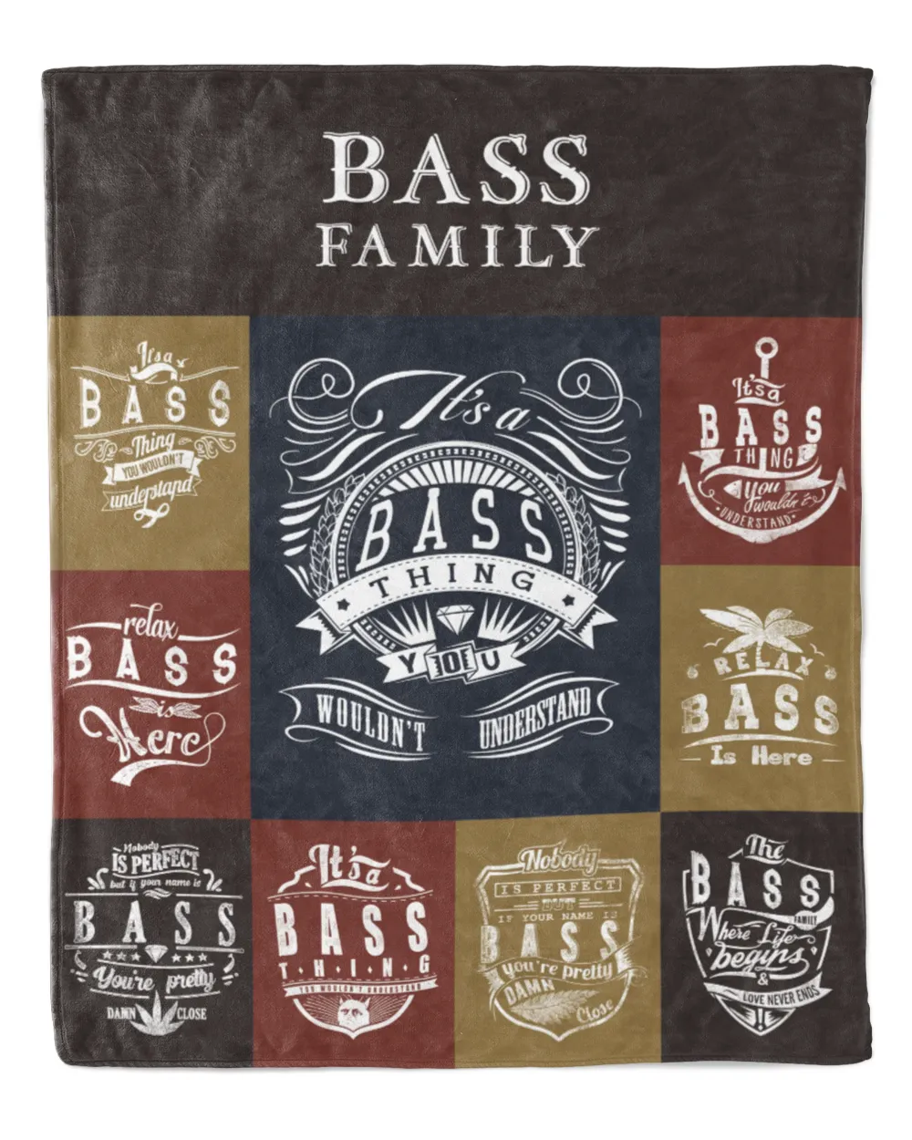 BASS BLANKET F1 Cozy Plush Fleece Blanket white 30x40in