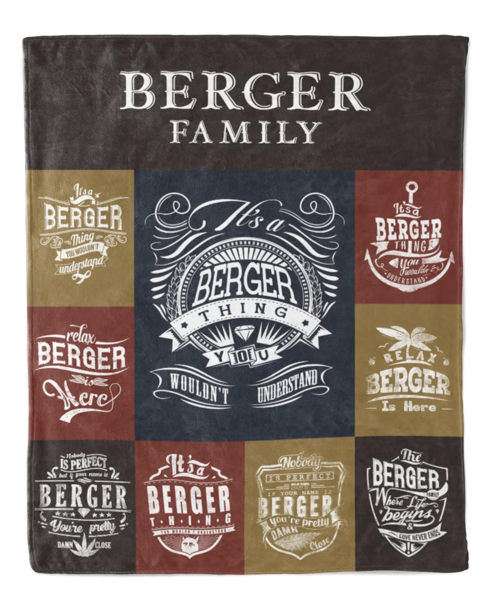 BERGER BLANKET F1 Cozy Plush Fleece Blanket white 30x40in