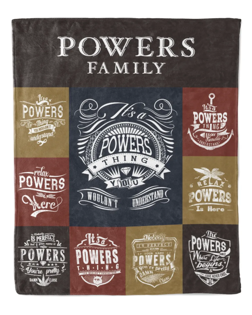 POWERS BLANKET F1 Cozy Plush Fleece Blanket white 30x40in
