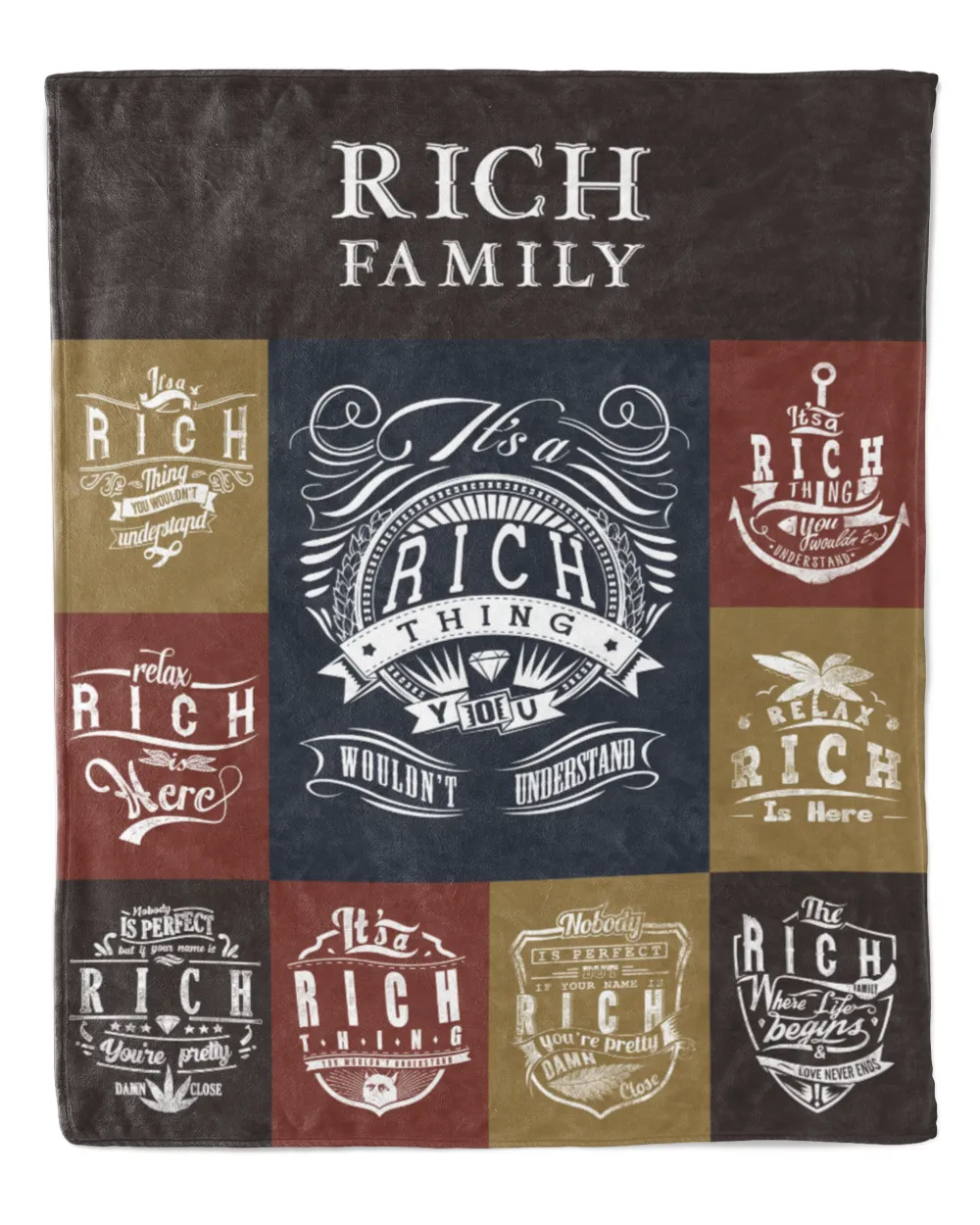 RICH BLANKET F1 Cozy Plush Fleece Blanket white 30x40in