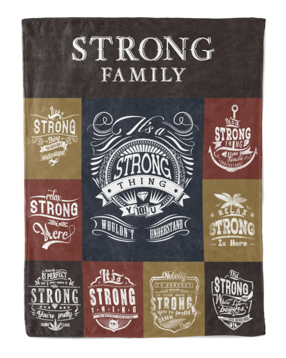 STRONG BLANKET F1 Cozy Plush Fleece Blanket white 30x40in