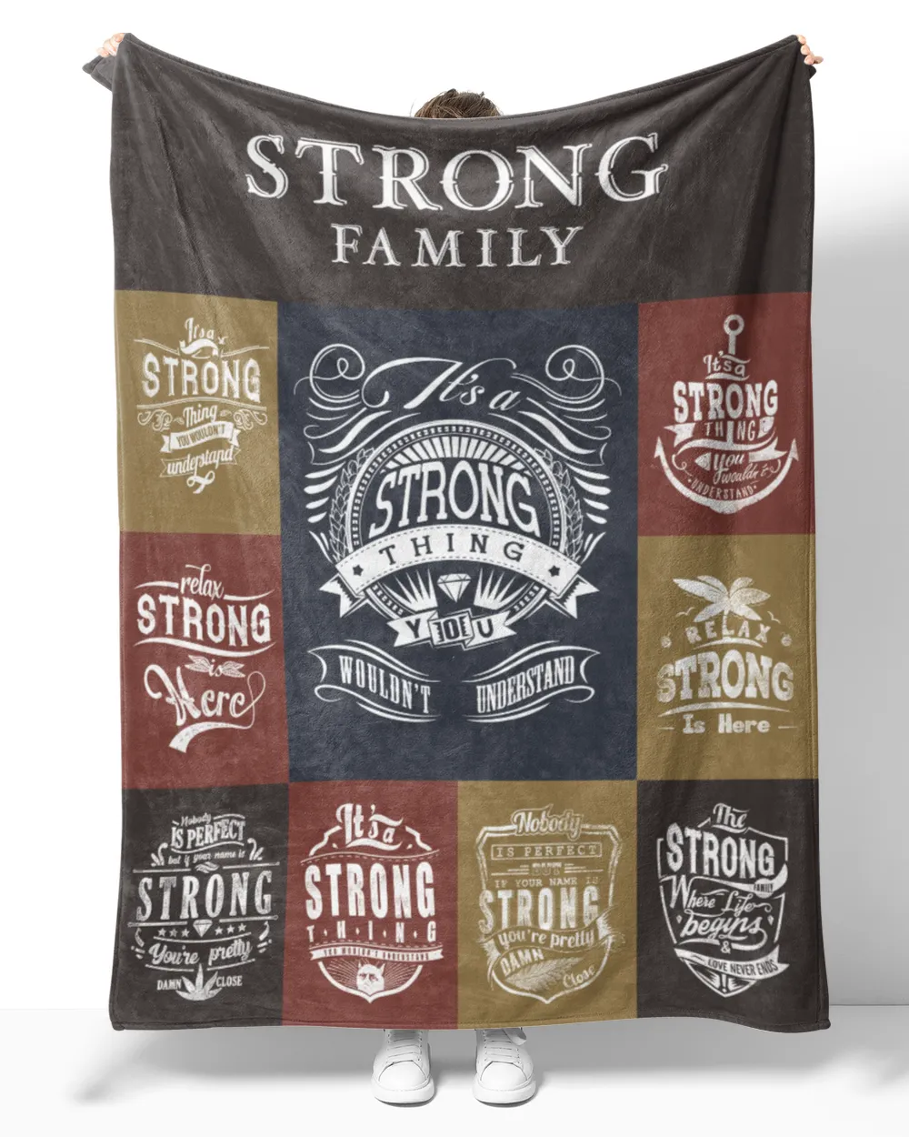 STRONG BLANKET F1 Cozy Plush Fleece Blanket white 30x40in