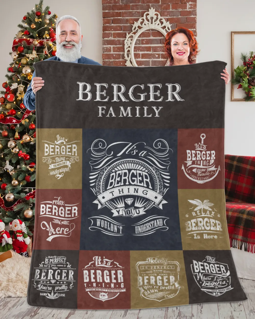 BERGER BLANKET F1 Cozy Plush Fleece Blanket white 30x40in