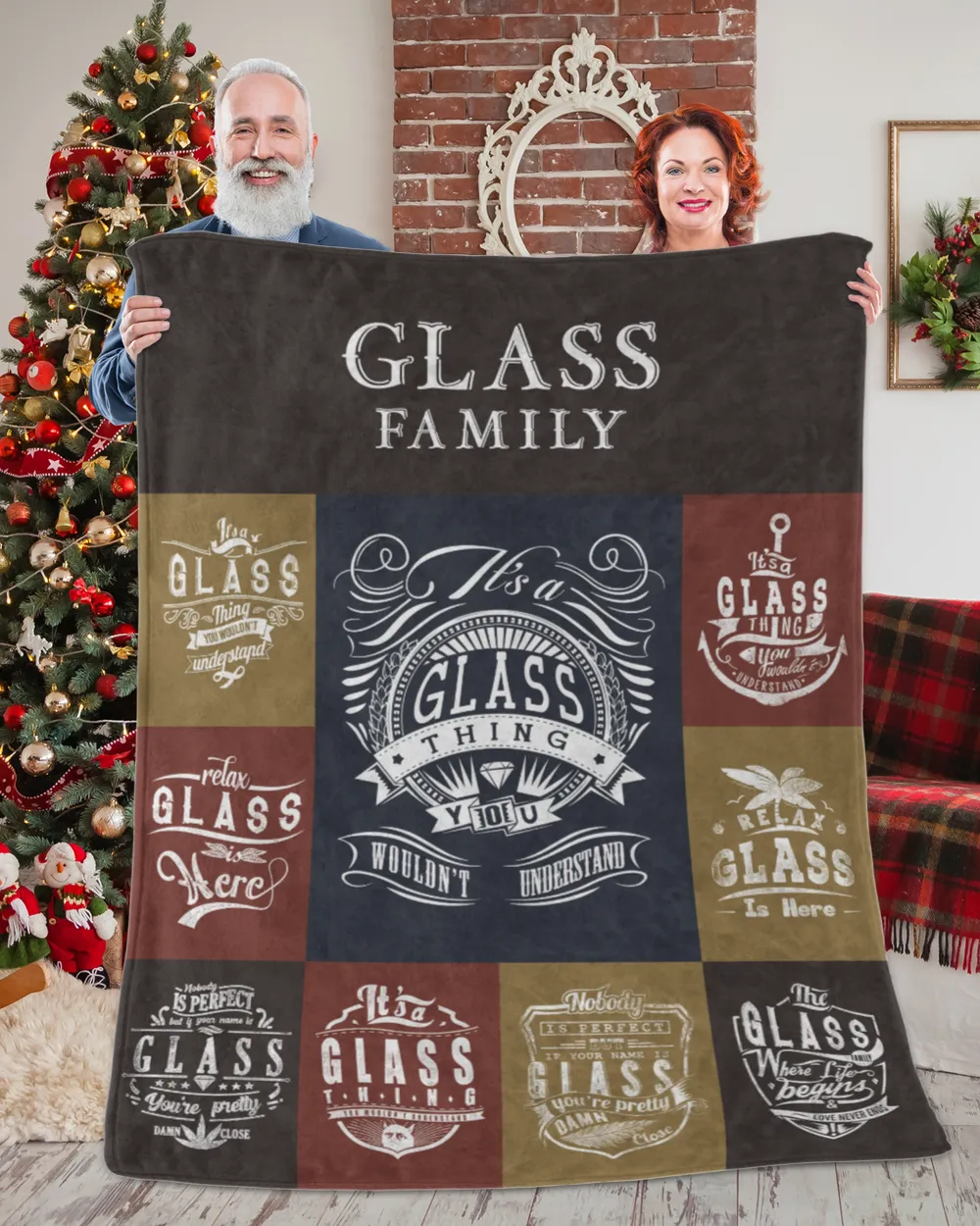 GLASS BLANKET F1 Cozy Plush Fleece Blanket white 30x40in