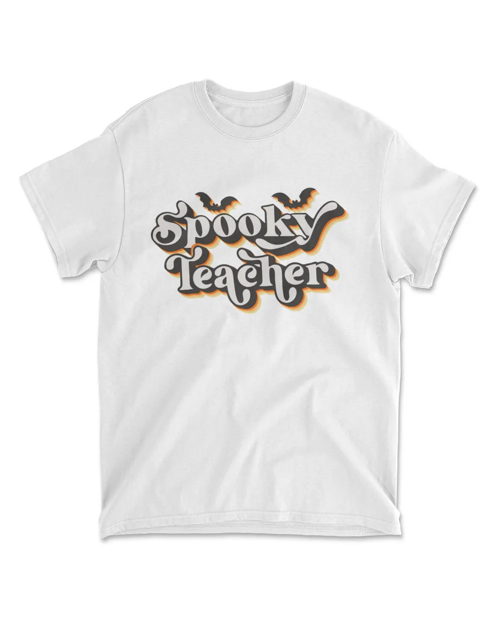 Spooky Teacher Vintage Men's Standard T-Shirt white s