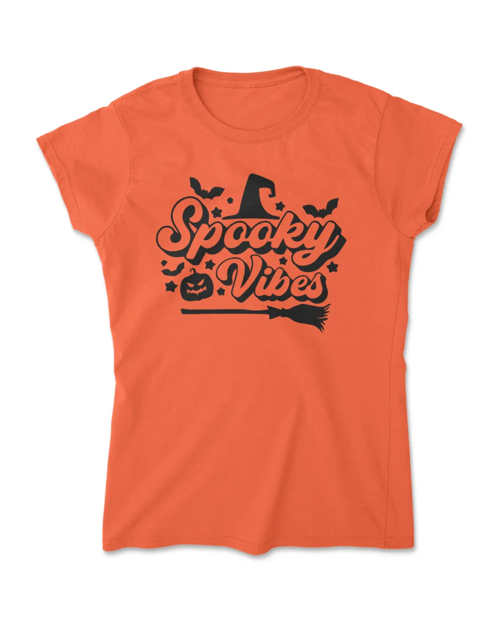 Spooky Vibes Women's Standard T-Shirt orange s