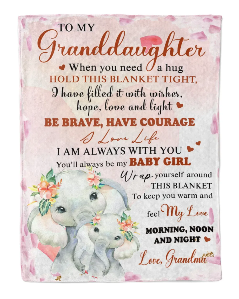 To My Grandma Cozy Plush Fleece Blanket (60x80in) white 60x80in