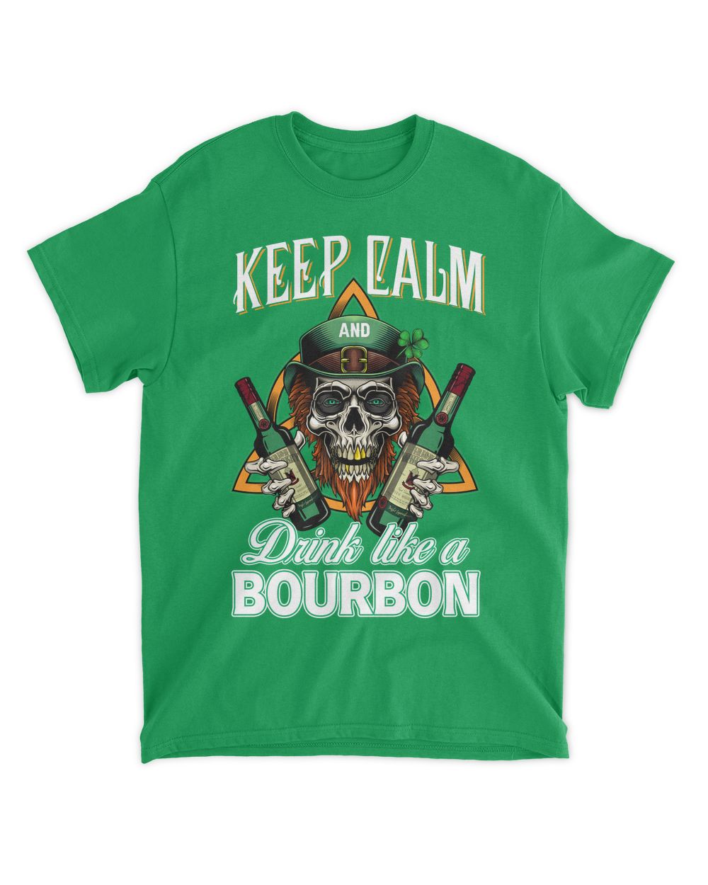 BOURBON-13K-N2-01 Unisex Standard T-Shirt irish-green s