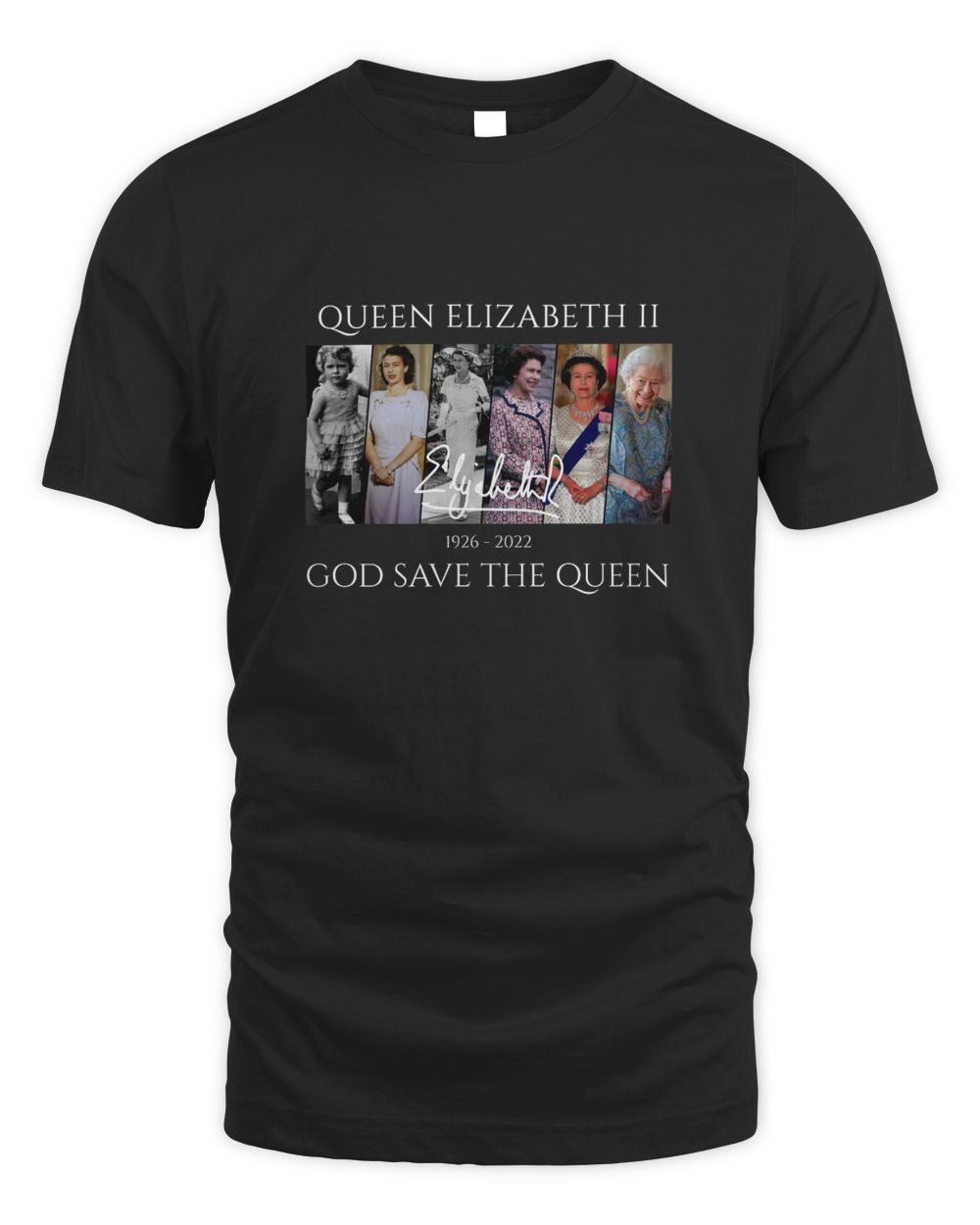 God Save The Queen Unisex Standard T-Shirt black s