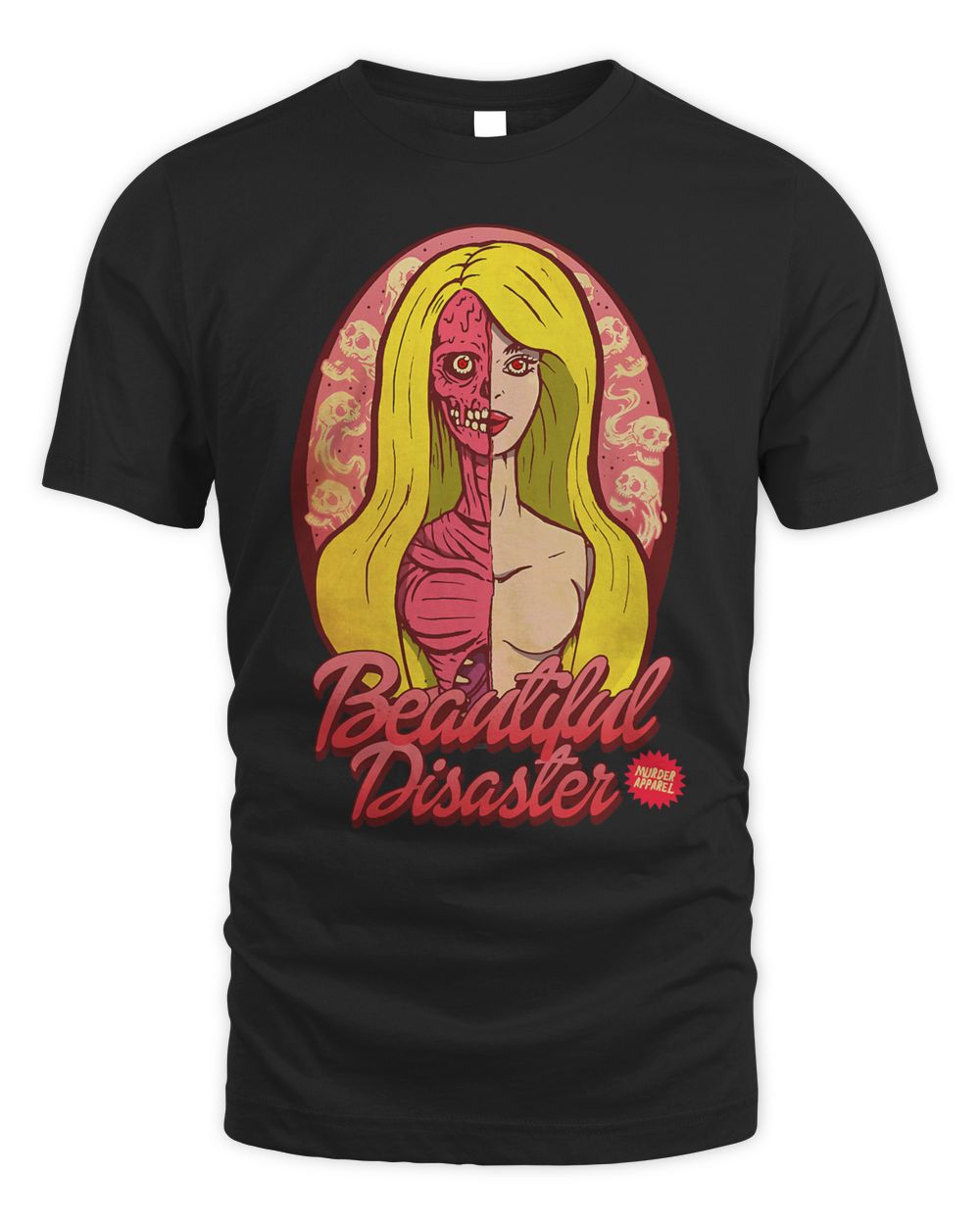Half Corpse Doll Gothic Death Horror112 Unisex Standard T-Shirt black s