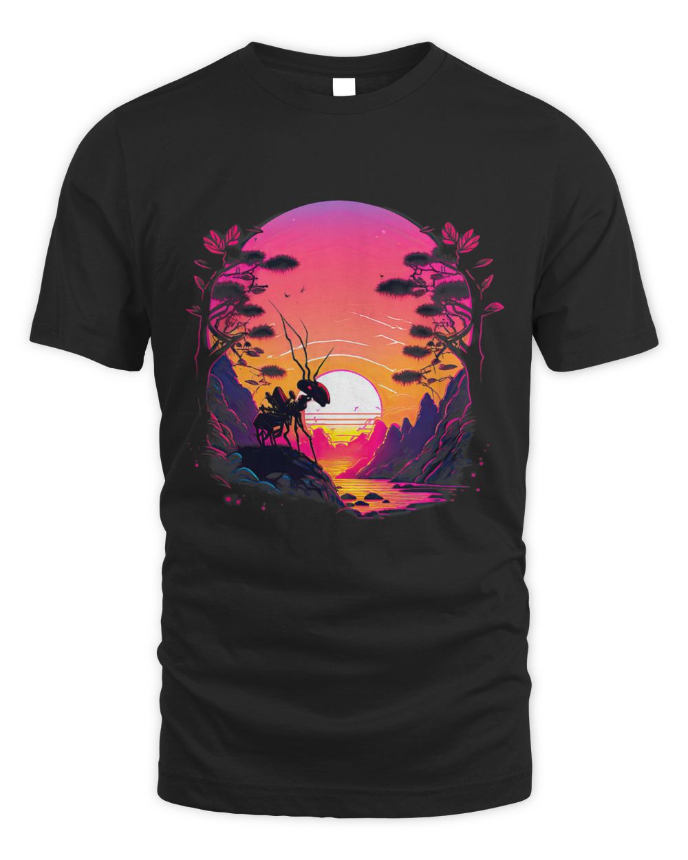 Retro Aesthetic Ant 25 Unisex Standard T-Shirt black s