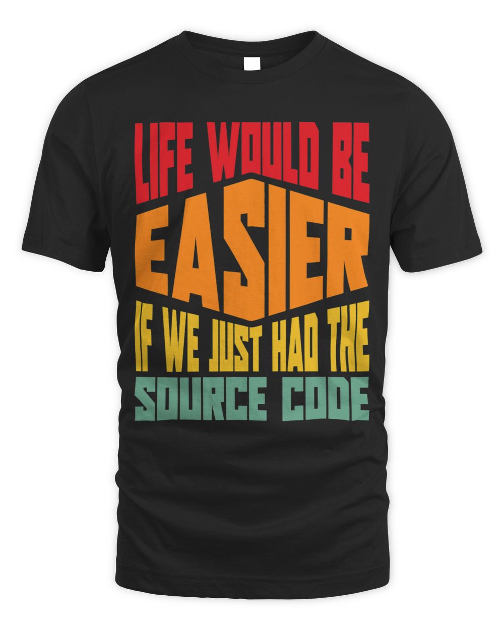 Programming Coder Developer Programmer Software Engineer Unisex Standard T-Shirt black s