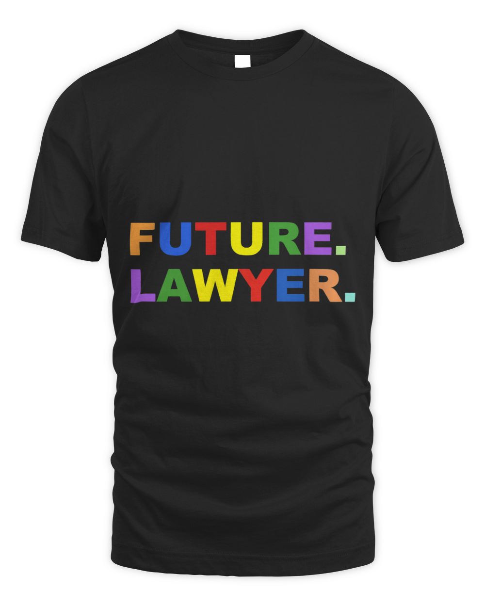 Future Lawyer Law School Unisex Standard T-Shirt black s
