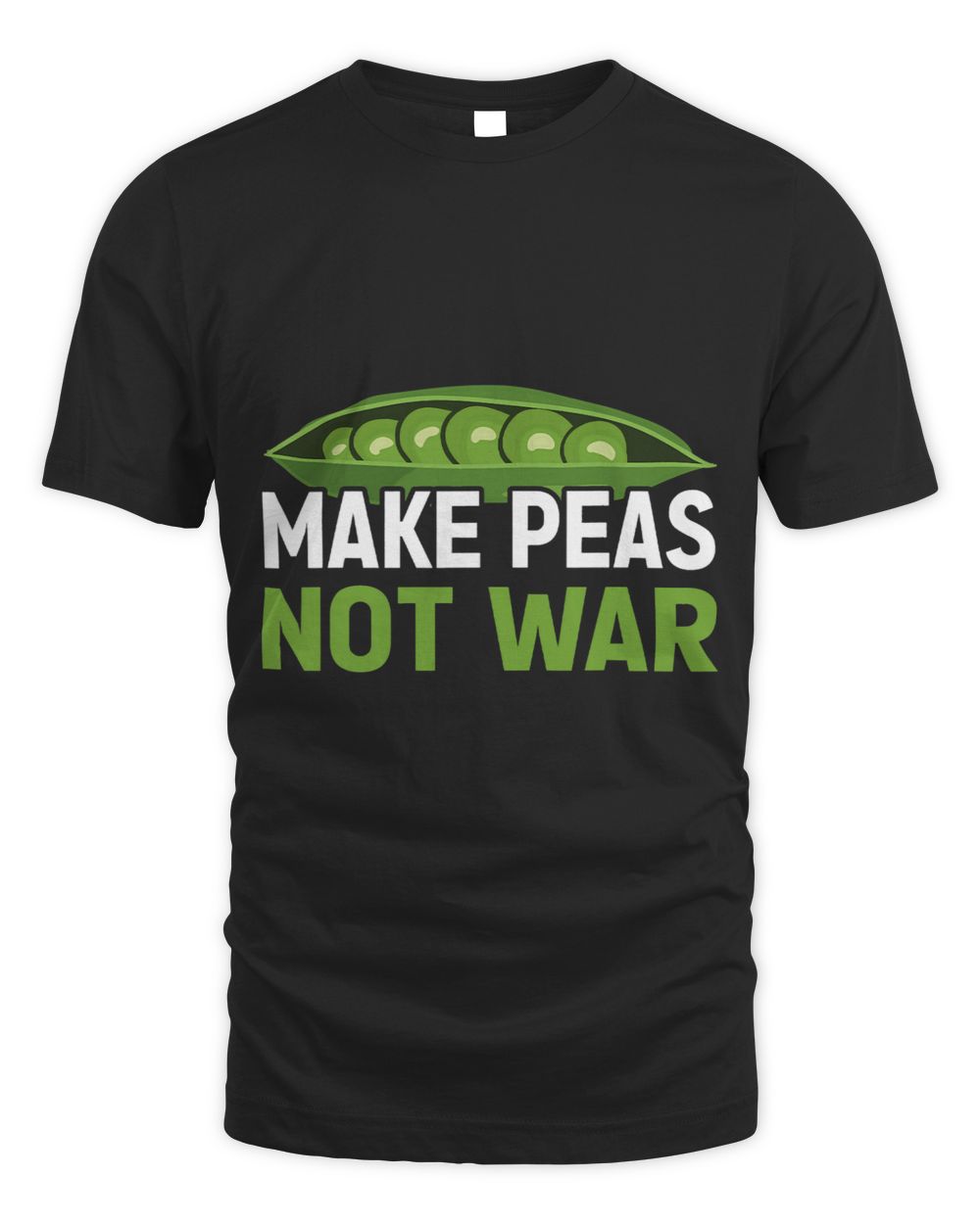 Make Peas Not War Unisex Standard T-Shirt black s
