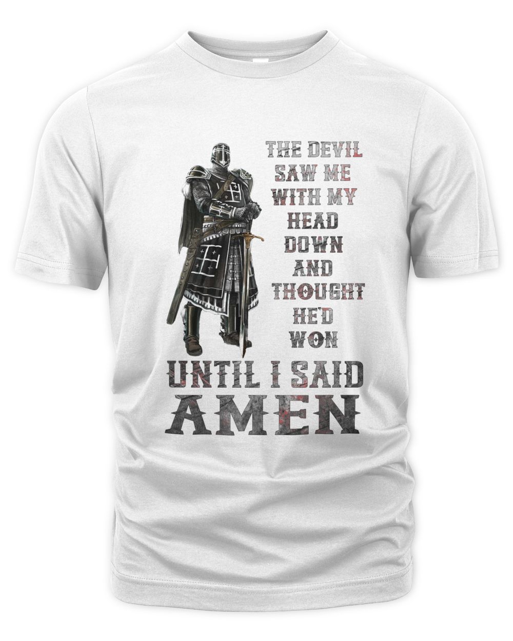 The Devil Saw Me Unisex Premium T-Shirt white s