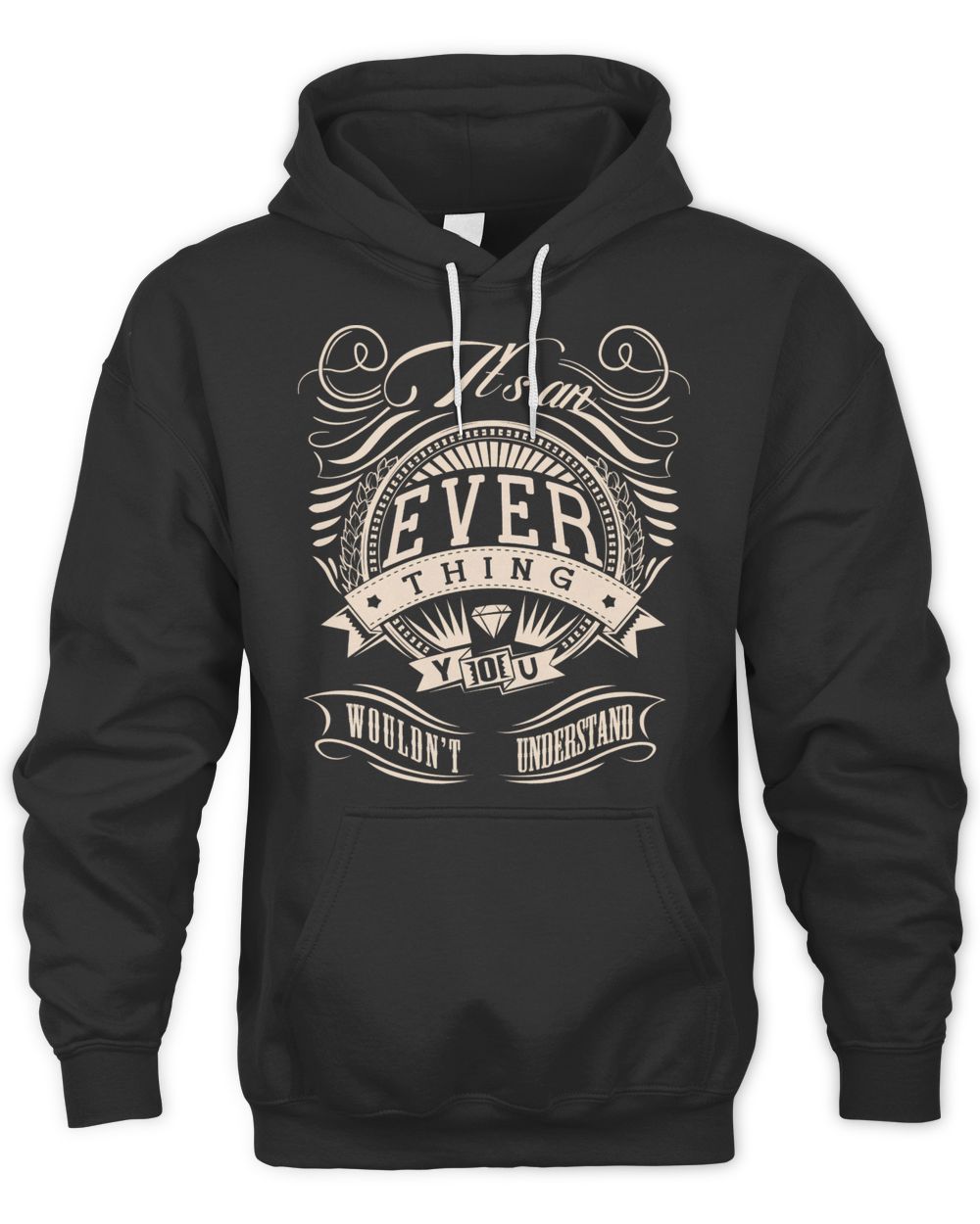 EVER THINGS D3 Unisex Hoodie black s