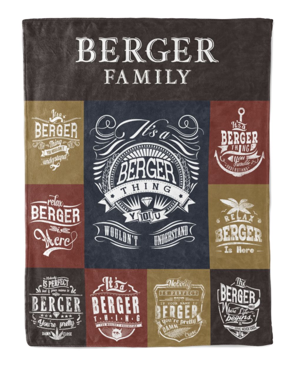 BERGER BLANKET F1 Cozy Plush Fleece Blanket white 30x40in