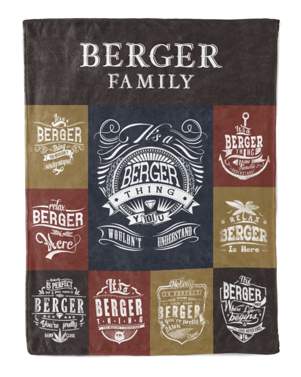 BERGER BLANKET F1 Cozy Plush Fleece Blanket white 30x40in