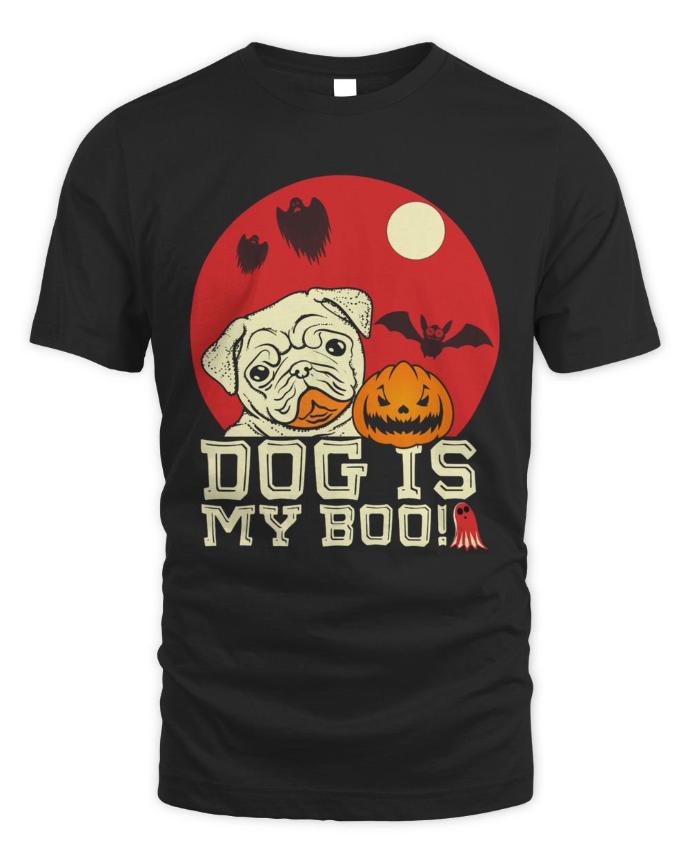 Dog is my boo Men's Standard T-Shirt black s