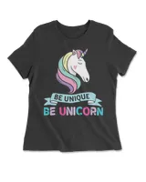 Be Unique Be Unicorn Women's Premium Slim Fit Tee black s