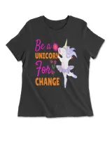Be A Unicorn For Change Women's Premium Slim Fit Tee black s