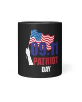 American Flag 9.11 Never Forget Patriot Day Mug Black Mug 11oz black 11oz