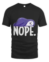 Nope Sleeping Penguin Lazy Unisex Standard T-Shirt black s