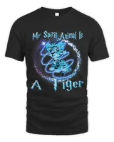 My Spirit Animal Is A Tiger Costume 118 Unisex Standard T-Shirt black s