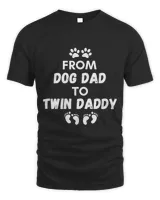 From Dog Dad to Twin Daddy Unisex Standard T-Shirt black s