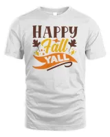 Happy fall yall Men's Standard T-Shirt white s