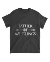 Father of Wildlings Unisex Standard T-Shirt black s