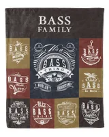 BASS BLANKET F1 Cozy Plush Fleece Blanket white 30x40in