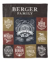 BERGER BLANKET F1 Cozy Plush Fleece Blanket white 30x40in