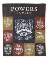 POWERS BLANKET F1 Cozy Plush Fleece Blanket white 30x40in