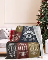 GLASS BLANKET F1 Cozy Plush Fleece Blanket white 30x40in