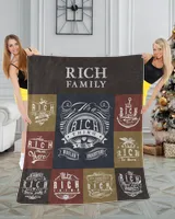 RICH BLANKET F1 Cozy Plush Fleece Blanket white 30x40in