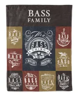 BASS BLANKET F1 Cozy Plush Fleece Blanket white 30x40in